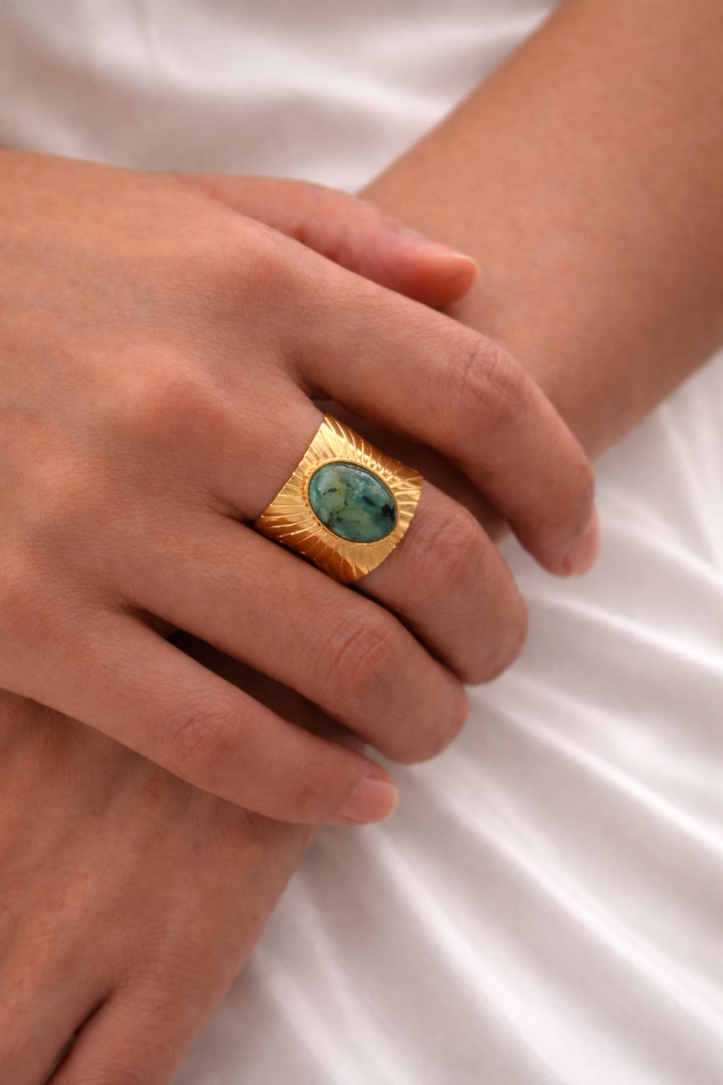 Riverie Ring with African Turquoise