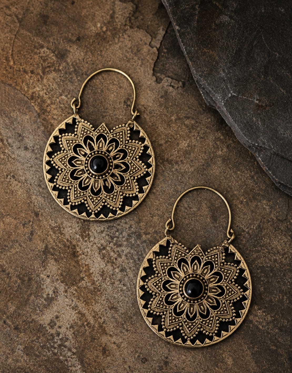 Bohemian Mandala Hoops