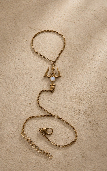 Bohemian Trishul Hand Chain