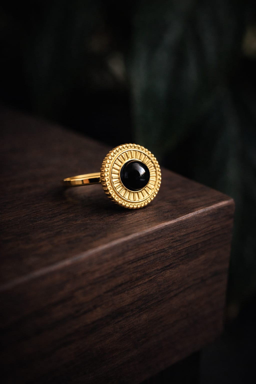 Obsidian Guardian Ring
