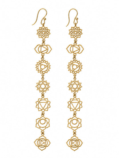 7 Chakra Drop Earrings