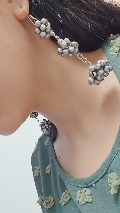 Kinkini Oxidised Brass Earrings