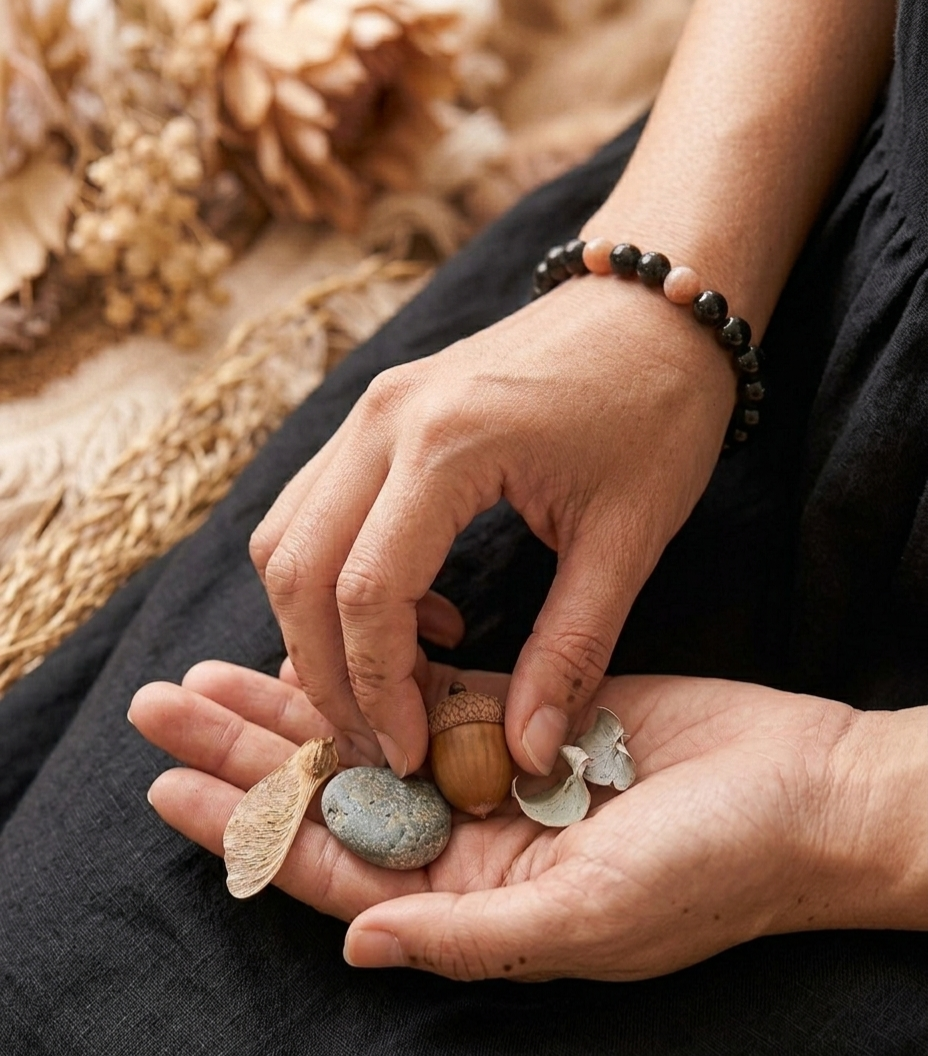Balance Bracelet - Black Onyx & Multi Moonstone for Protection & Calm