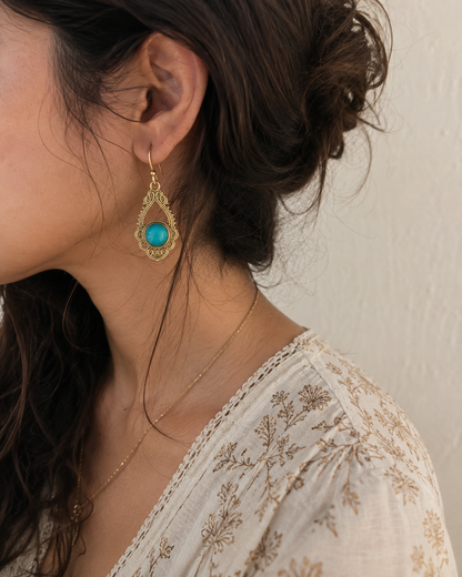 Turquoise Drops Earrings