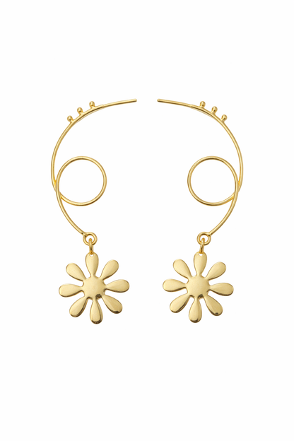 Whirl Flower Earrings