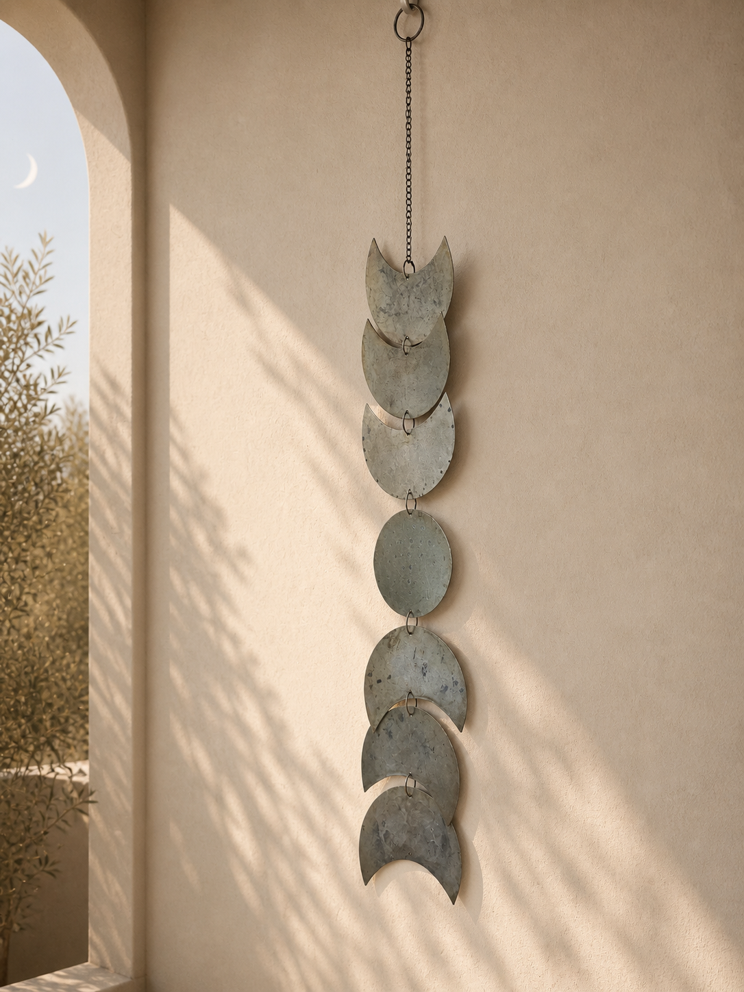 Lunar Flow-Moon Phases Wall Hanging