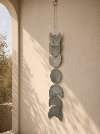 Lunar Flow-Moon Phases Wall Hanging