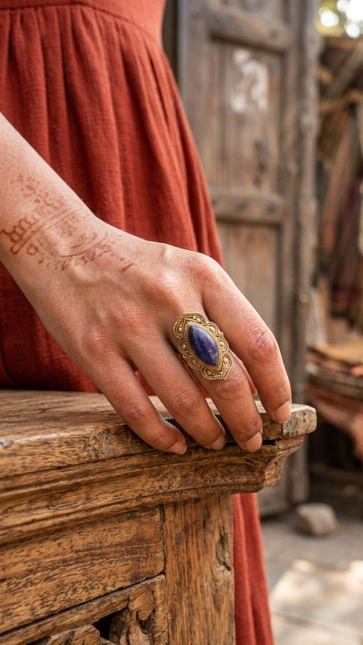 Vintage Aria Lapis Lazuli Ring