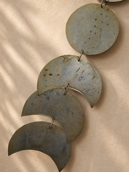 Lunar Flow-Moon Phases Wall Hanging