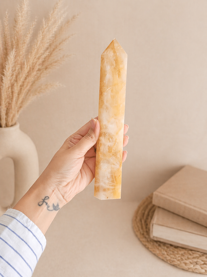 Golden Healer Quartz Tower