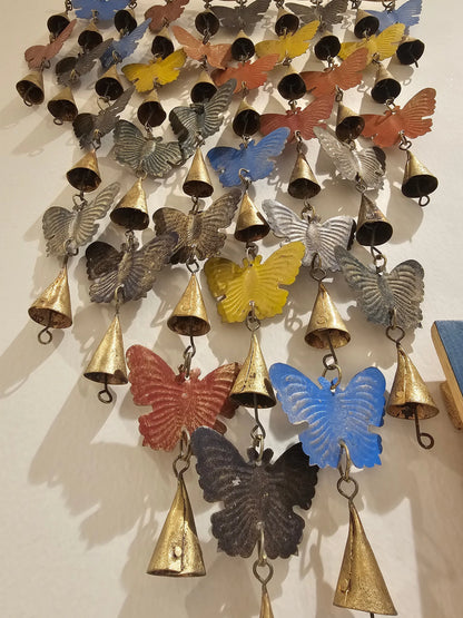 Bohemian Handcrafted  Butterfly Wall Decor Chime Bliss Boho