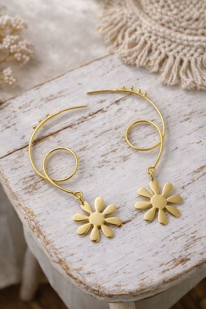 Whirl Flower Earrings